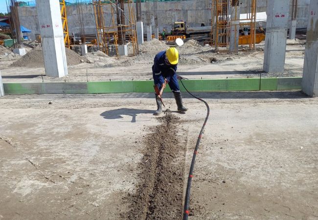 Termite reticulation installation