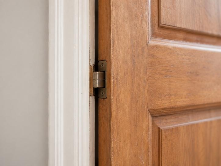 Wooden door sticking due to termite damage